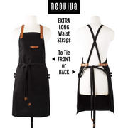 NEOVIVA Stylish Tool Apron for Chef Women Men with Pockets, Funny Work Apron