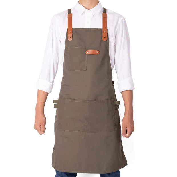 NEOVIVA Stylish Tool Apron for Chef Women Men with Pockets, Funny Work Apron