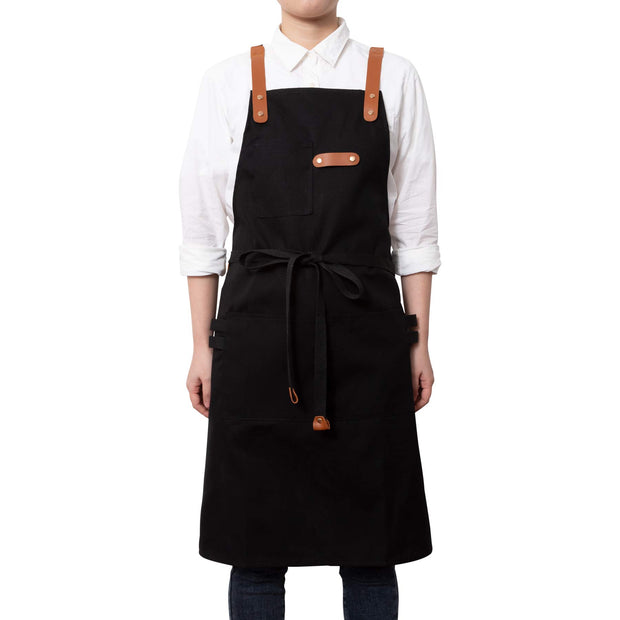 NEOVIVA Stylish Tool Apron for Chef Women Men with Pockets, Funny Work Apron