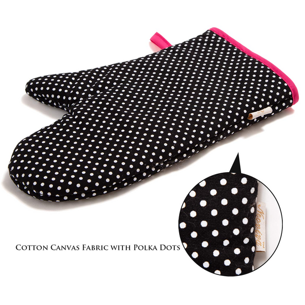 Cotton Canvas Oven Mitt & Pot Holder Set