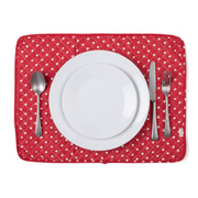 NEOVIVA Quilted Denim Placemats for Kitchen Table, Set of 4
