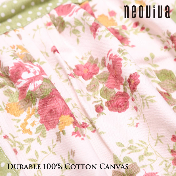 NEOVIVA Kitchen Apron for Women with Pockets, Cute Funny Aprons Cooking Aprons for Women Vintage Apron Dress for Baking BBQ