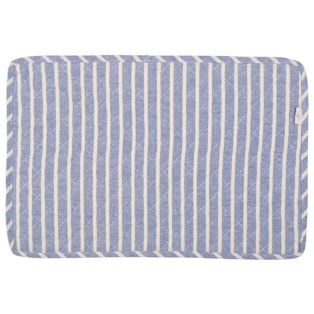 NEOVIVA Quilted Denim Placemats for Kitchen Table, Set of 4