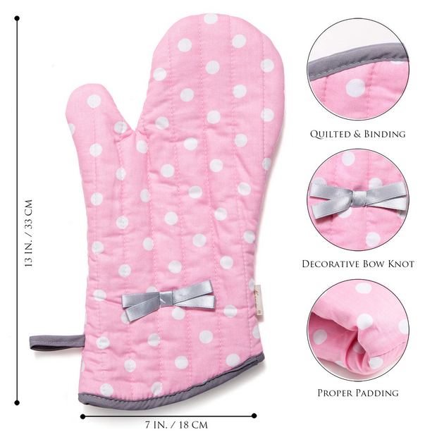 Kids Oven Mitts Floral Oven Mitt Oven Mitts Kitchen Gloves Insulated Oven  Mitts Baking Accessory Heat Proof Glove Oven Glove 