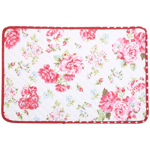 NEOVIVA Quilted Denim Placemats for Kitchen Table, Set of 4