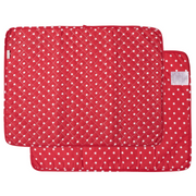NEOVIVA Quilted Denim Placemats for Kitchen Table, Set of 4