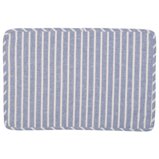 NEOVIVA Quilted Denim Placemats for Kitchen Table, Set of 4