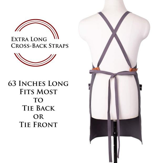 NEOVIVA Stylish Tool Apron for Chef Women Men with Pockets, Funny Work Apron