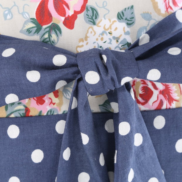NEOVIVA Cotton Toddler Kitchen Apron with Pocket for Kid Girls, Lining Applied, Style Kathy