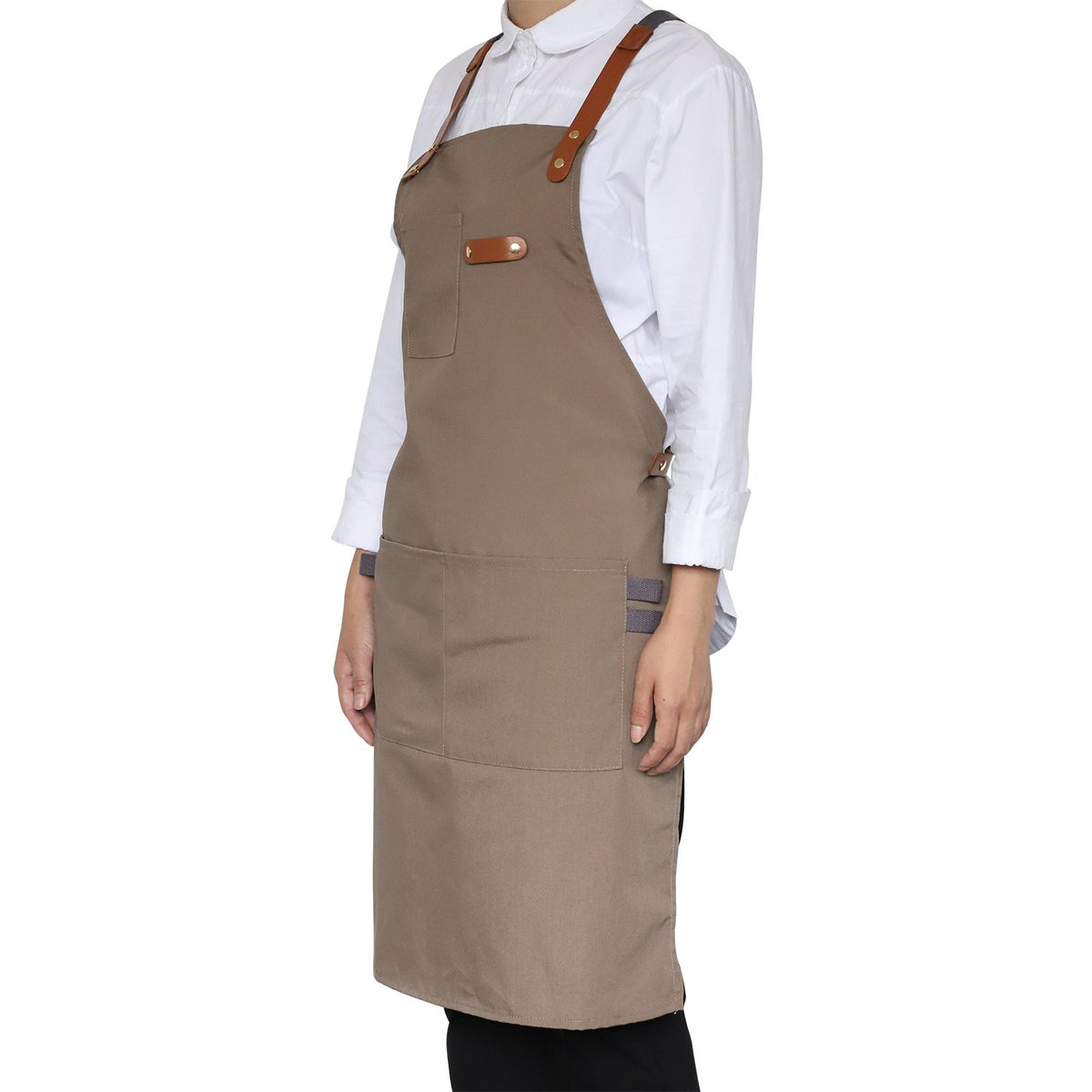 NEOVIVA Stylish Tool Apron for Chef Women Men with Pockets, Funny Work Apron