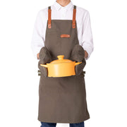 NEOVIVA Stylish Tool Apron for Chef Women Men with Pockets, Funny Work Apron