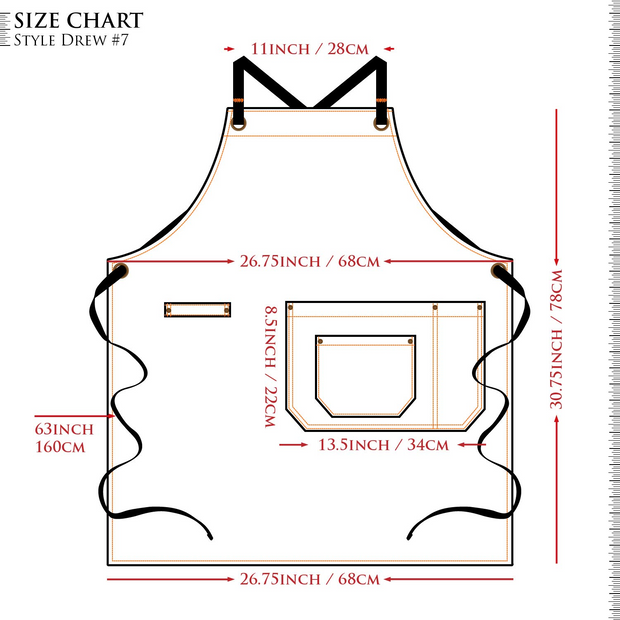 NEOVIVA Stylish Tool Apron for Chef Women Men with Pockets, Funny Work Apron