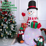 SEHNSY 6FT Christmas Inflatables Decorations for Yard Snowman Blow Up Inflatable Christmas Decoration with Colorful LED Lights for Outdoor Indoor Garden Outside Patio Roof Lawn Xmas Decor Gifts