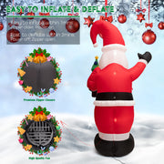 SEHNSY 6.5FT Christmas Inflatables Decorations for Yard Santa Claus Blow Up Inflatable Christmas Decoration with Bright LED Lights for Outdoor Indoor Garden Outside Patio Roof Lawn Xmas Decor Gifts