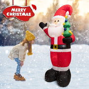 SEHNSY 6.5FT Christmas Inflatables Decorations for Yard Santa Claus Blow Up Inflatable Christmas Decoration with Bright LED Lights for Outdoor Indoor Garden Outside Patio Roof Lawn Xmas Decor Gifts